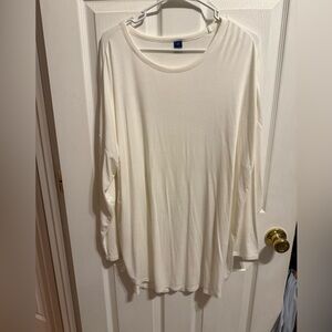 Old Navy Women's Ivory Long Sleeve Tunic